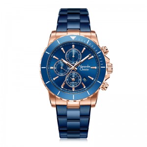 Alexandre Christie AC 6141 Rosegold Blue Man Limited Edition 25th Anniversary XXVMURBU